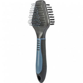 Plastowa szczotka dwustronna trójkątna z metalowymi drucikami 6x19 cm Plastowa szczotka dwustronna trójkątna z metalowymi drucikami 6x19 cm