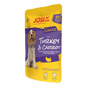 JosiDog Przysmak Dog Turkey&Carrot in Sauce 100 g JosiDog Przysmak Dog Turkey&Carrot in Sauce 100 g
