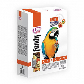 LOLO Foody Life pokarm warzywno-owocowy dla dużych papug 900 g