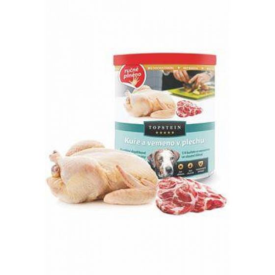 Topstein Kurczak i wymię w puszce 800g