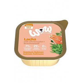 WOW Pasztet dla psa Adult łosoś z pomidorami 150g