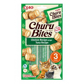 Churu Cat Bites Kurczak owija tuńczyka Przepis 3x10g Churu Cat Bites Kurczak owija tuńczyka Przepis 3x10g