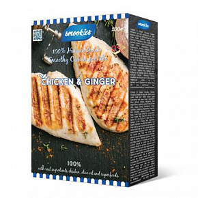 SMOOKIES Premium CHICKEN - ciasteczka z kurczaka 100% human grade, 200g SMOOKIES Premium CHICKEN - ciasteczka z kurczaka 100% human grade, 200g