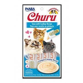 Churu Cat Tuńczyk z Przegrzebkami 4x14g