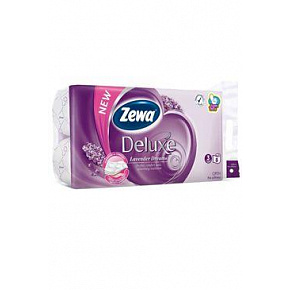 Papier toaletowy Zewa Deluxe Lavender 3-warstwowy 8 szt.