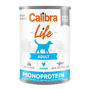Calibra Dog Life konserwa.Dorosły Kurczak z ryżem 400g