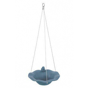 Ceramiczne poidełko z niebieską dekoracją dla ptaków Zolux
