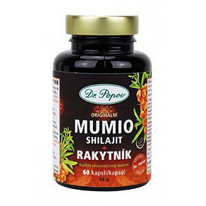 Dr.Popov MUMIO Shilajit s rakytníkem 60cps.