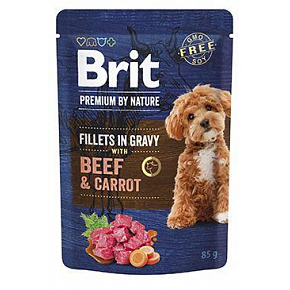 Brit Premium Dog Fillets Gravy Wołowina i Marchewka 85g
