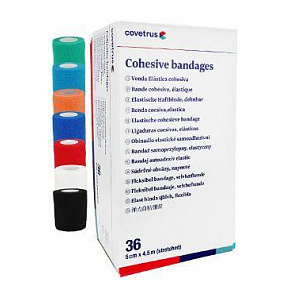 Bandaż elastyczny. CVET 5cmx4,5m mix kolorów 36szt