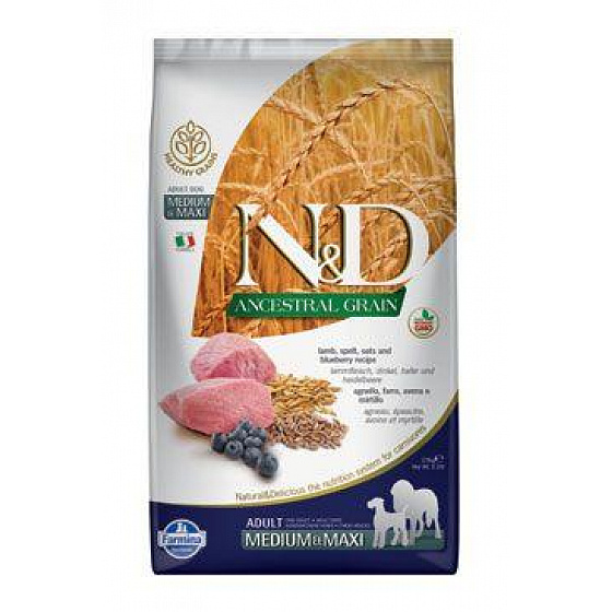 N&D LG DOG Adult M/L Jagnięcina & Borówka 2,5kg