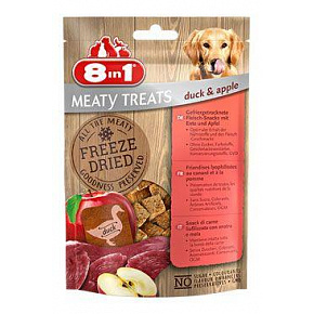 Przysmak 8in1 Meaty Treats FD Kaczka/Jabłko 50g
