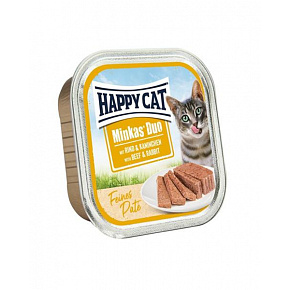 Happy Cat Minkas Duo Paté - Wołowina & Królik 100 g