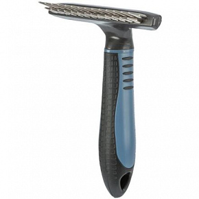 Podwójna łopata dł.futro z antypoślizgiem.rączka 10x15cm, ząb 1,5 i 2cm