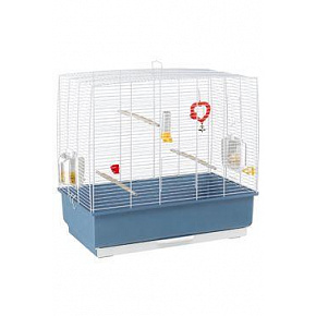 Klatka PIANO 4 ptaki 59x33x55cm biało-niebieska FP