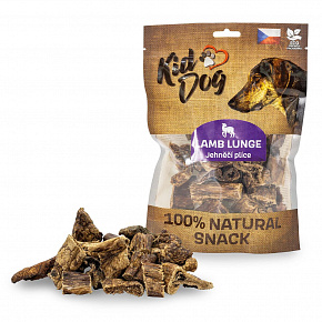 KIDDOG 100% Natural Snack, płuca jagnięce 2-4 cm / 80 g