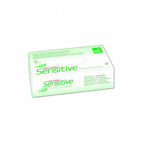 Rękawice do badania.latex Sensitive rozmiar.S, pudrowane 100 szt.