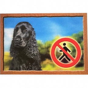 Tabliczka 3D PSY, Angielski Cocker Spaniel czarny