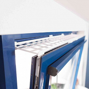 Kratka ochronna do okna górna 75-125 cm/16 cm biała