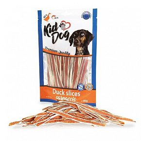 KIDDOG paski z kaczki carpaccio 80 g KIDDOG paski z kaczki carpaccio 80 g