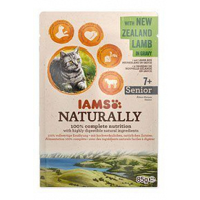 Iams Cat Senior Naturally saszetka Jagnięcina w sosie 85g