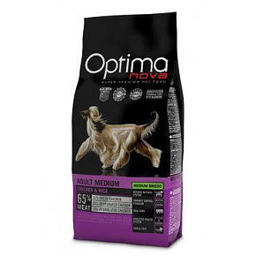 Optima Nova Dog Adult Medium Kurczak&Ryż 12kg