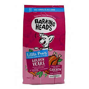 BARKING HEADS Little Paws Golden Years Kurczak 6kg