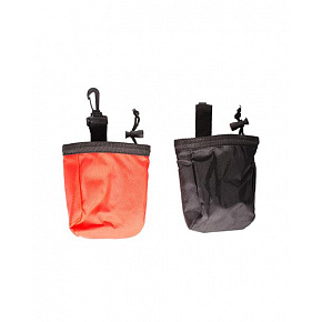 Torba DUVO+ na smakołyki czarna/czerwona 11x11x14 cm