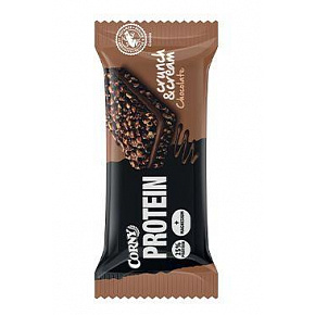 Batoniki cukiernicze.Corny Protein Crunch&Cream czekolada 35g Batoniki cukiernicze.Corny Protein Crunch&Cream czekolada 35g