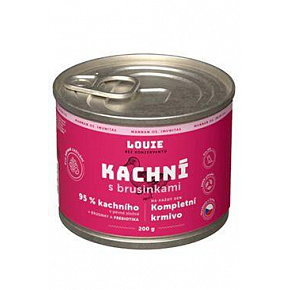 Louie Dog konserwa. Kaczka z żurawiną i prebiotykami 200g
