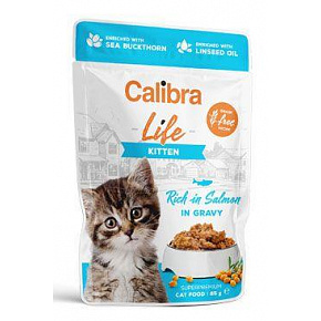 Calibra Cat Life saszetka Kitten Salmon in gravy 85g