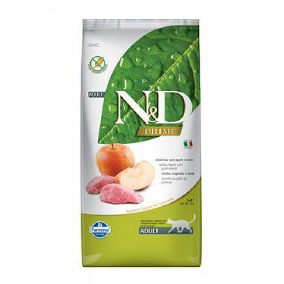 N&D PRIME CAT Adult Dzik & Jabłko 5kg