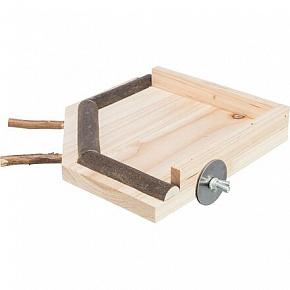 Platforma z żerdziami 19 x 19 cm, drewno Platforma z żerdziami 19 x 19 cm, drewno