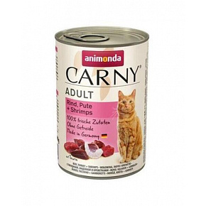 Animonda CARNY® cat Adult wołowina, indyk i krewetki opak. 6 x 400 g puszka