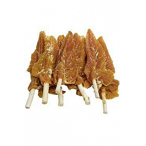 Przysmak Filety z kurczaka na patyku z bawolej skóry 250g Przysmak Filety z kurczaka na patyku z bawolej skóry 250g