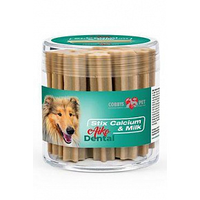 Przysmak Aiko Dental Stix Calcium&Milk 6,4cm/220g Przysmak Aiko Dental Stix Calcium&Milk 6,4cm/220g