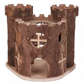 Drewniany zamek MATTI dla gryzoni 17x15x12cm TRIXIE