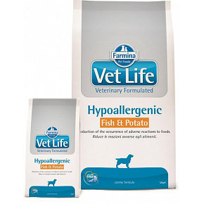 Farmina Vet Life dog hypoallergenic, ryba i ziemniak 12 kg Farmina Vet Life dog hypoallergenic, ryba i ziemniak 12 kg