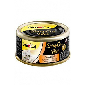 GimCat ShinyCat konserwa. filet z tuńczyka z dynią 70g
