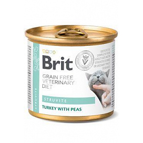 Brit Veterinary Diets GF cat Struvite 200 g puszka