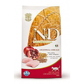 N&D LG CAT Adult Kurczak & Granat 300g