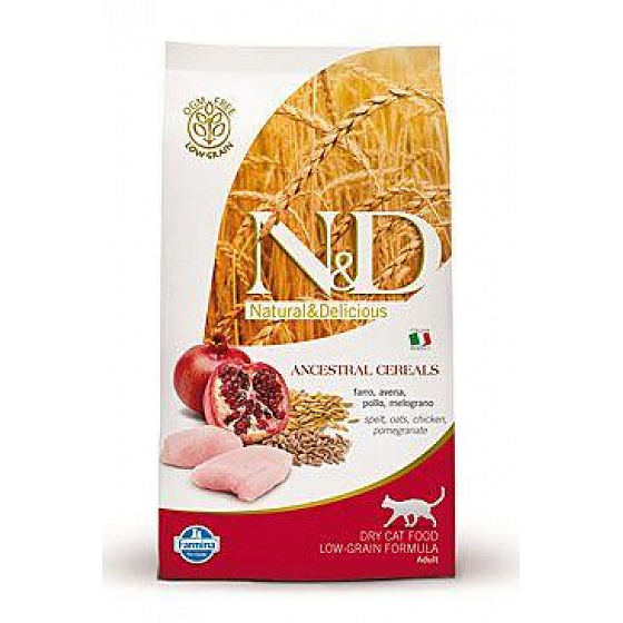 N&D LG CAT Adult Kurczak & Granat 300g