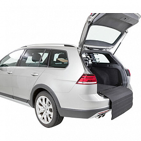 Ochrona zderzaka z wkładkami wzmacniającymi, składana, 80 x 63, czarna