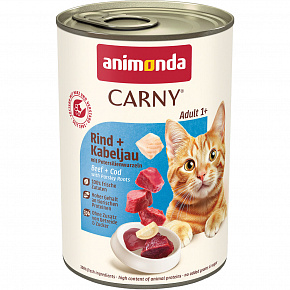 ANIMONDA puszka CARNY Adult - wołowina, dorsz, pietruszka 400g