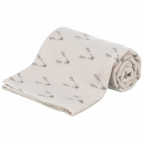 Xmas świąteczny koc polarowy NATALYA, 100 x 70 cm, bordowy/jasnoniebieski/szary