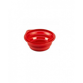Podróżna miska DUVO+ silikonowa czerwona 1000ML - 18CM
