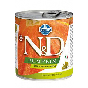 N&D DOG PUMPKIN Adult Dzik & Jabłko 285g