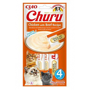 Churu Cat Kurczak z Wołowiną Przepis 4x14g