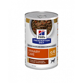 HILLS Diet Canine Stew c/d z Kurczakiem i Warzywami puszka NOWA 354 g