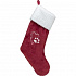 Xmas STOCKING - skarpeta świąteczna, 47 cm, plusz, czerwona/biała